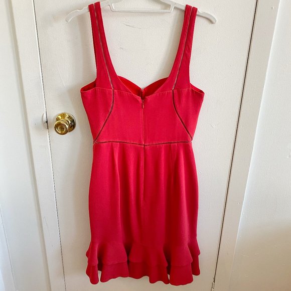 Jonathan Simkhai Crepe Combo Mini Ruffle Dress - Picture 3 of 9